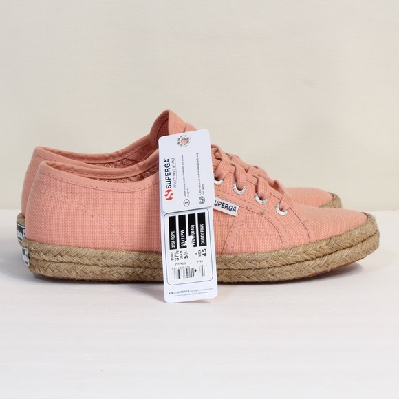 Superga 2750 Rope Dusty Pink Unisex Canvas Sneakers NWT - Picture 5 of 10